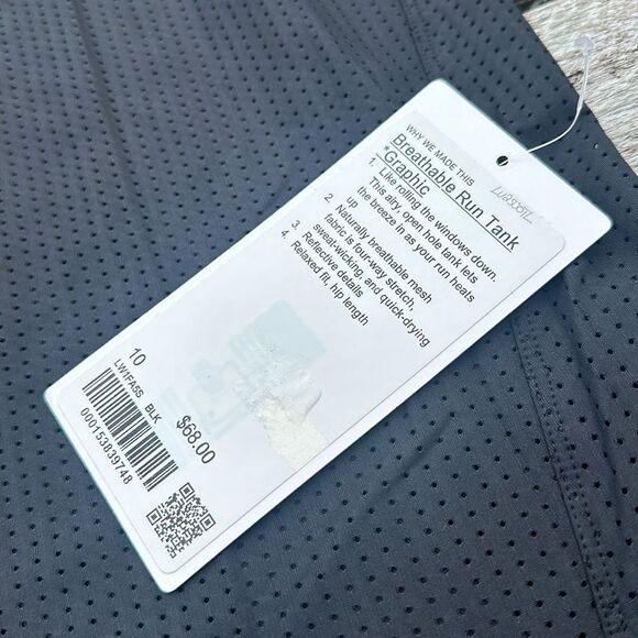 Lululemon Breathable Running Tank Top Graphic size 10 nwt - Picture 3 of 7